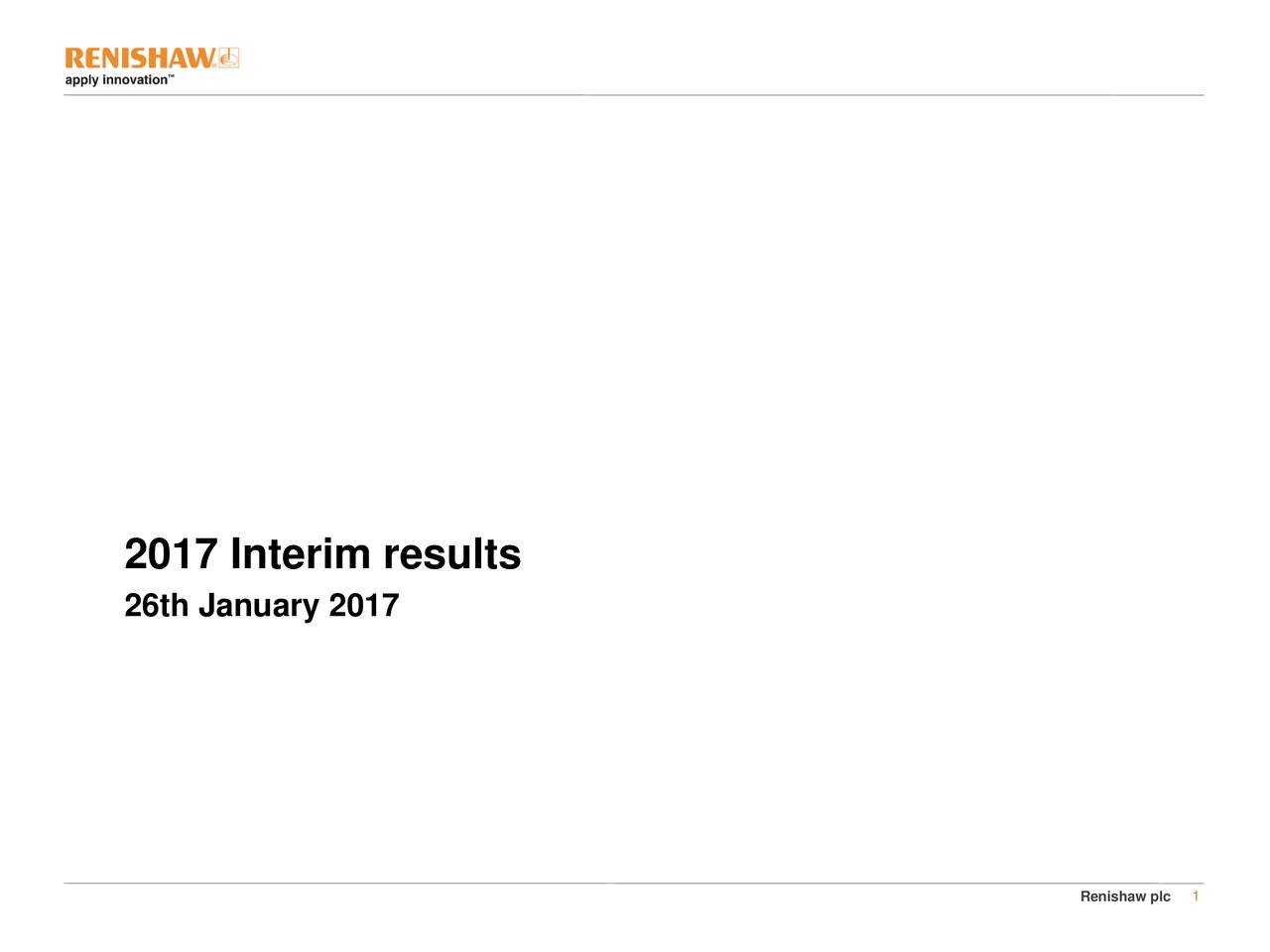 2017 Interim results