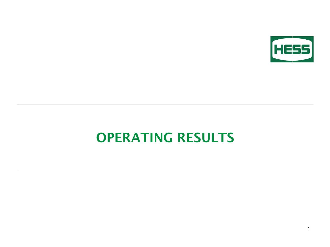 Hess Corporation 2019 Q4 Results Earnings Call Presentation (NYSE
