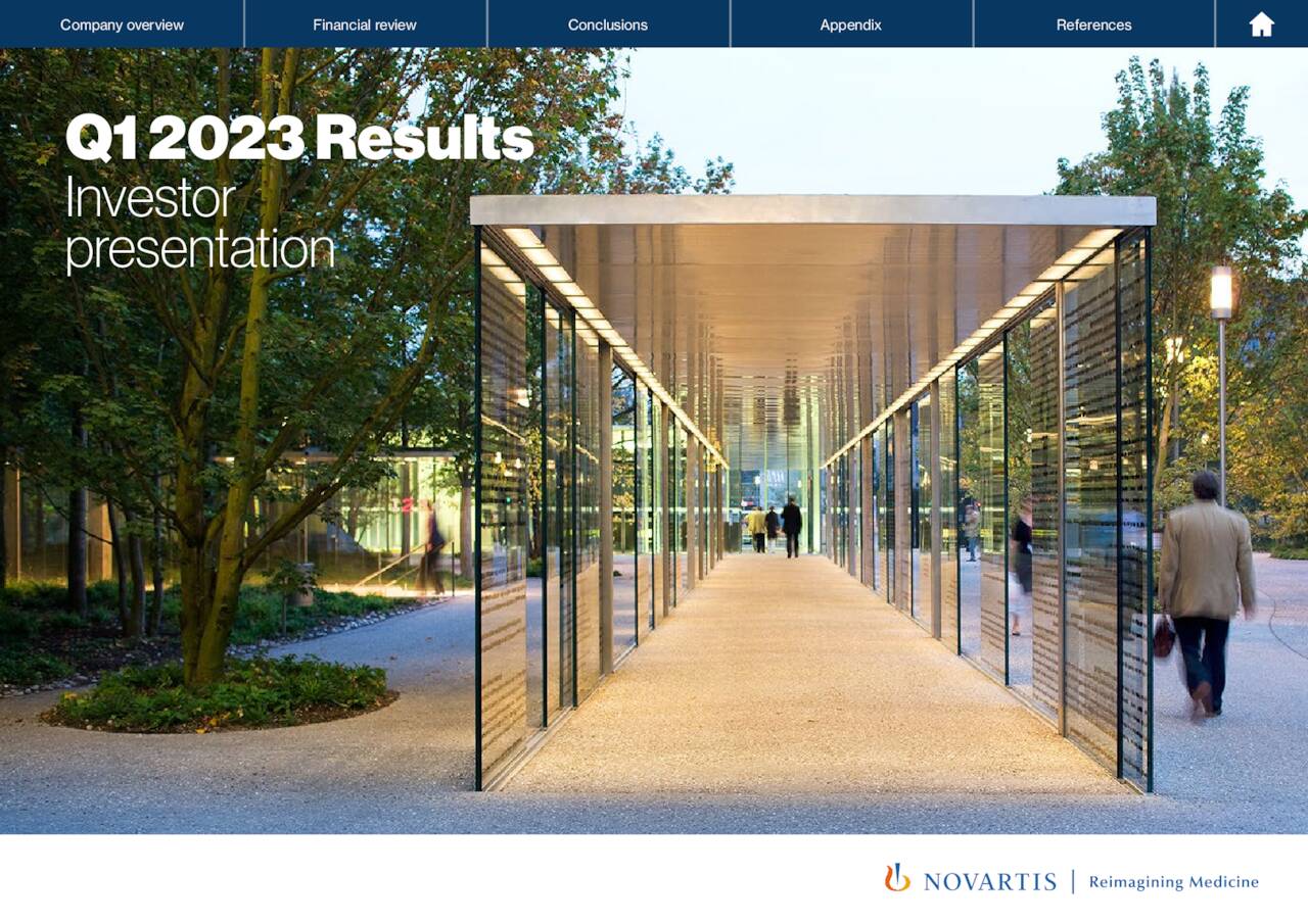 Novartis AG 2023 Q1 Results Earnings Call Presentation (NYSENVS
