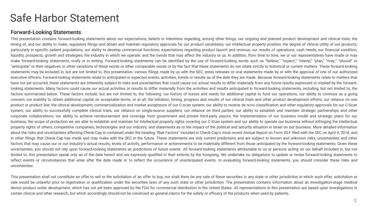 CheckCap (CHEK) Investor Presentation Slideshow (NASDAQCHEK