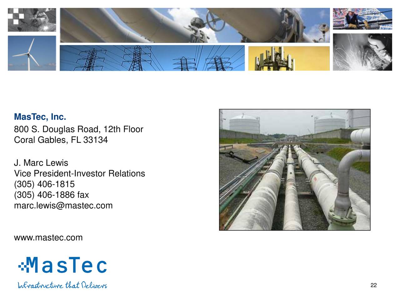 MasTec, Inc. 2018 Q2 - Results - Earnings Call Slides (NYSE:MTZ