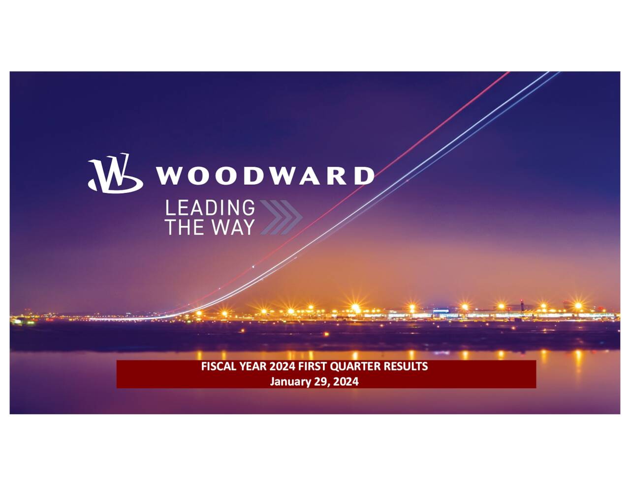 Woodward Inc 2024 Q1 Results Earnings Call Presentation NASDAQ   1 