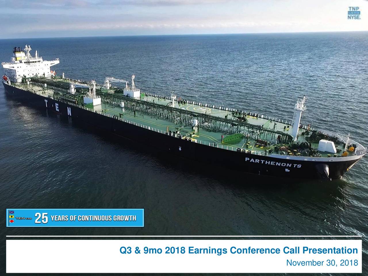 Tsakos Energy Navigation Limited 2018 Q3 - Results - Earnings Call ...