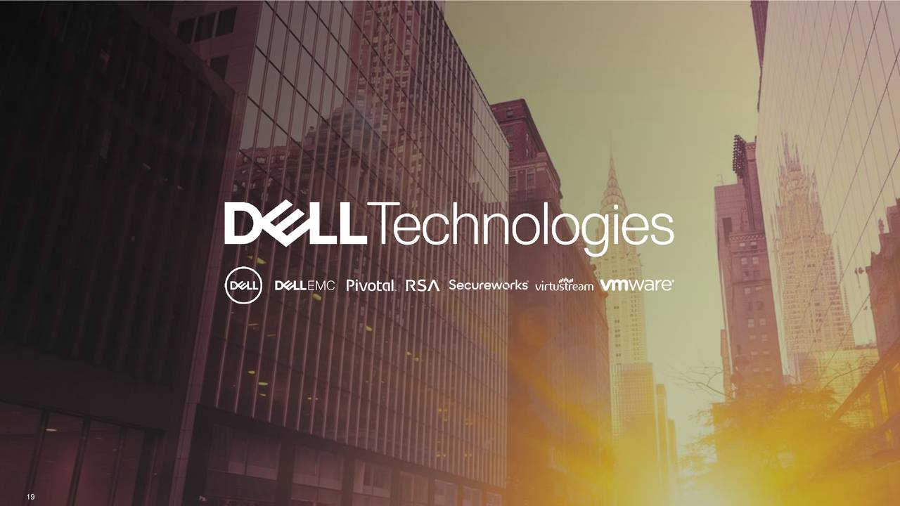 Dell Technologies Inc. 2019 Q3 Results Earnings Call Slides (NYSE