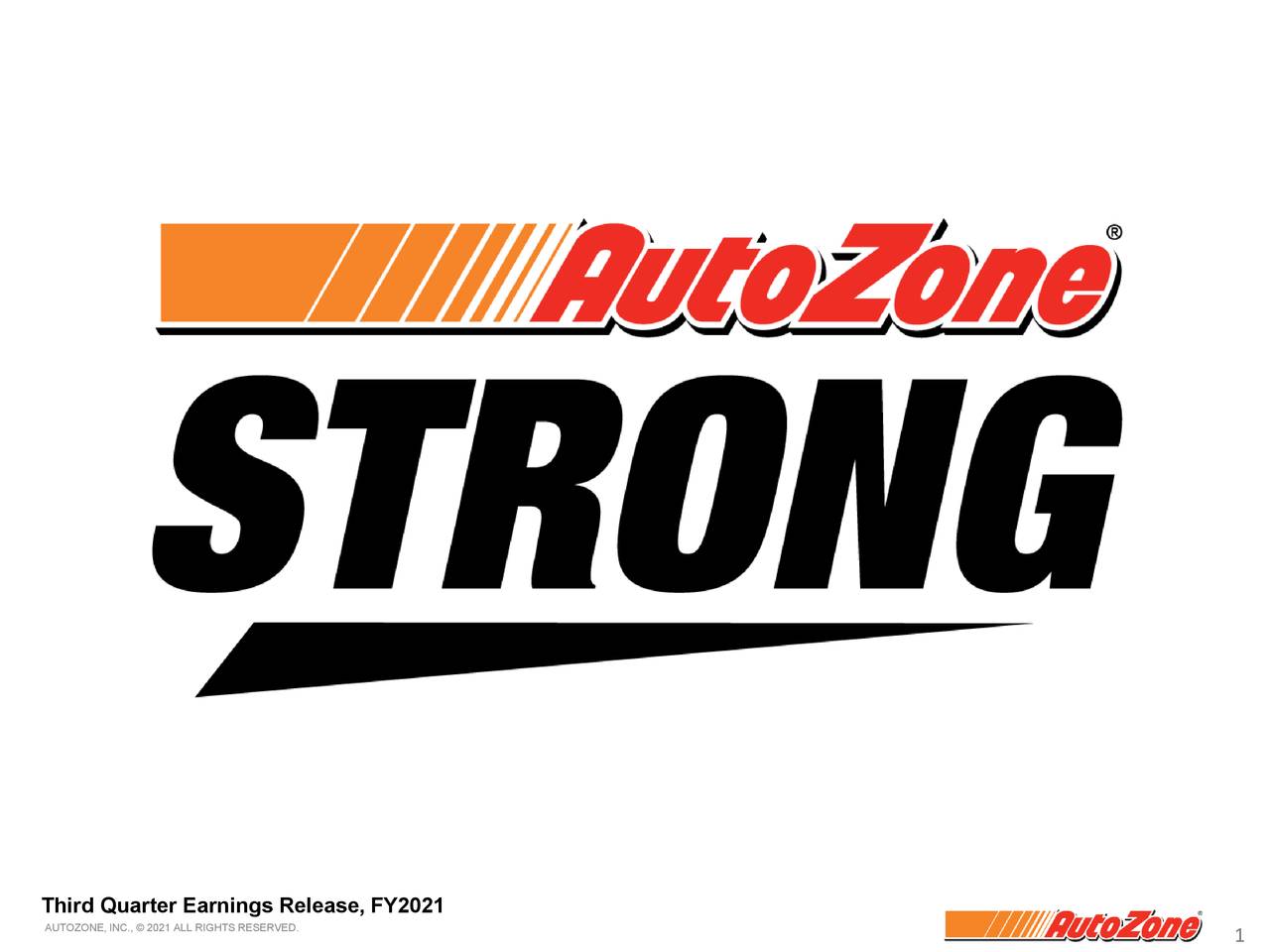 AutoZone, Inc. 2021 Q3 Results Earnings Call Presentation (NYSEAZO) Seeking Alpha