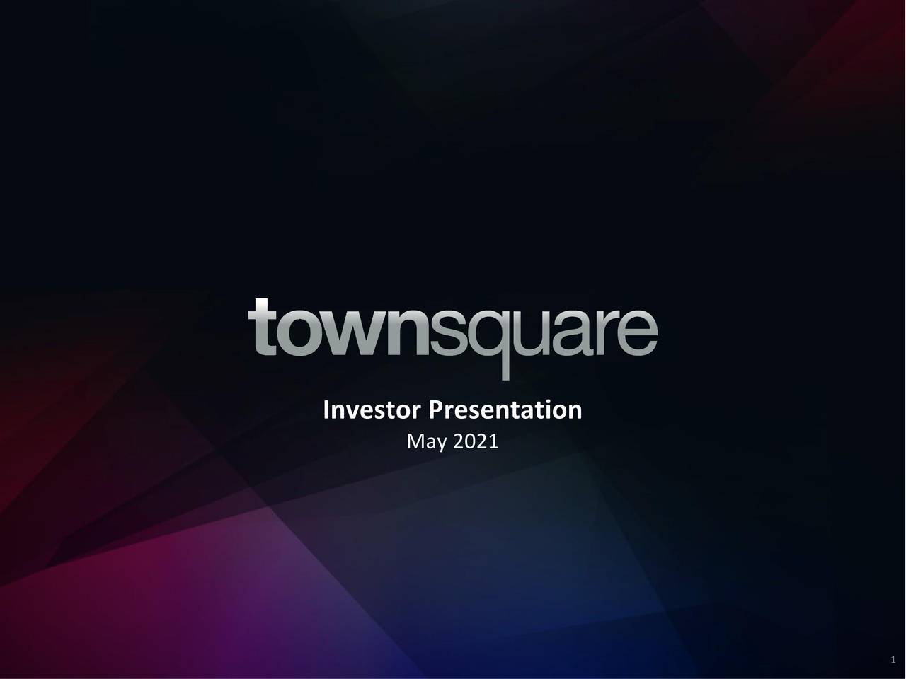 Townsquare Media, Inc. 2021 Q1 - Results - Earnings Call Presentation ...