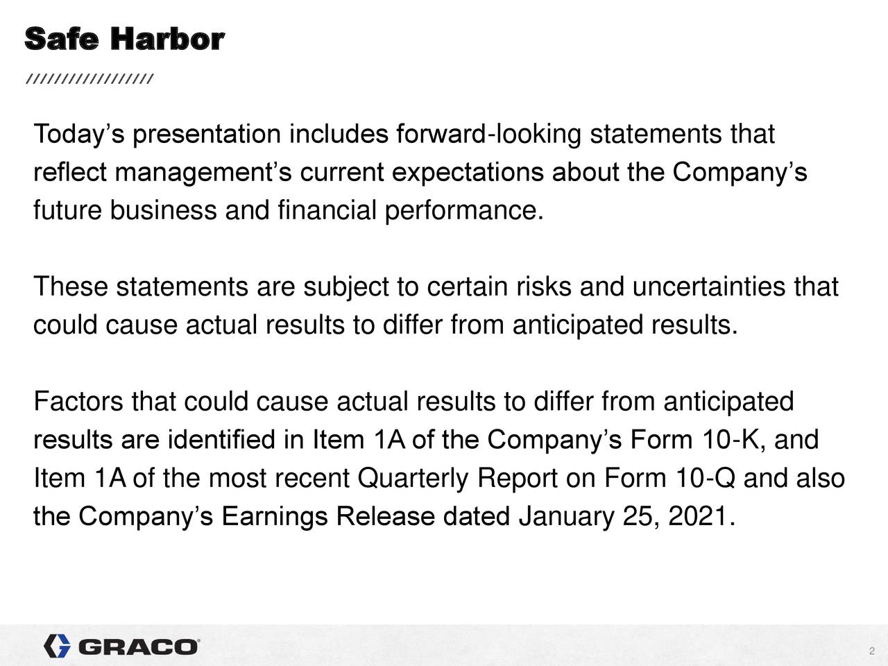 Graco Inc. 2020 Q4 Results Earnings Call Presentation (NYSEGGG