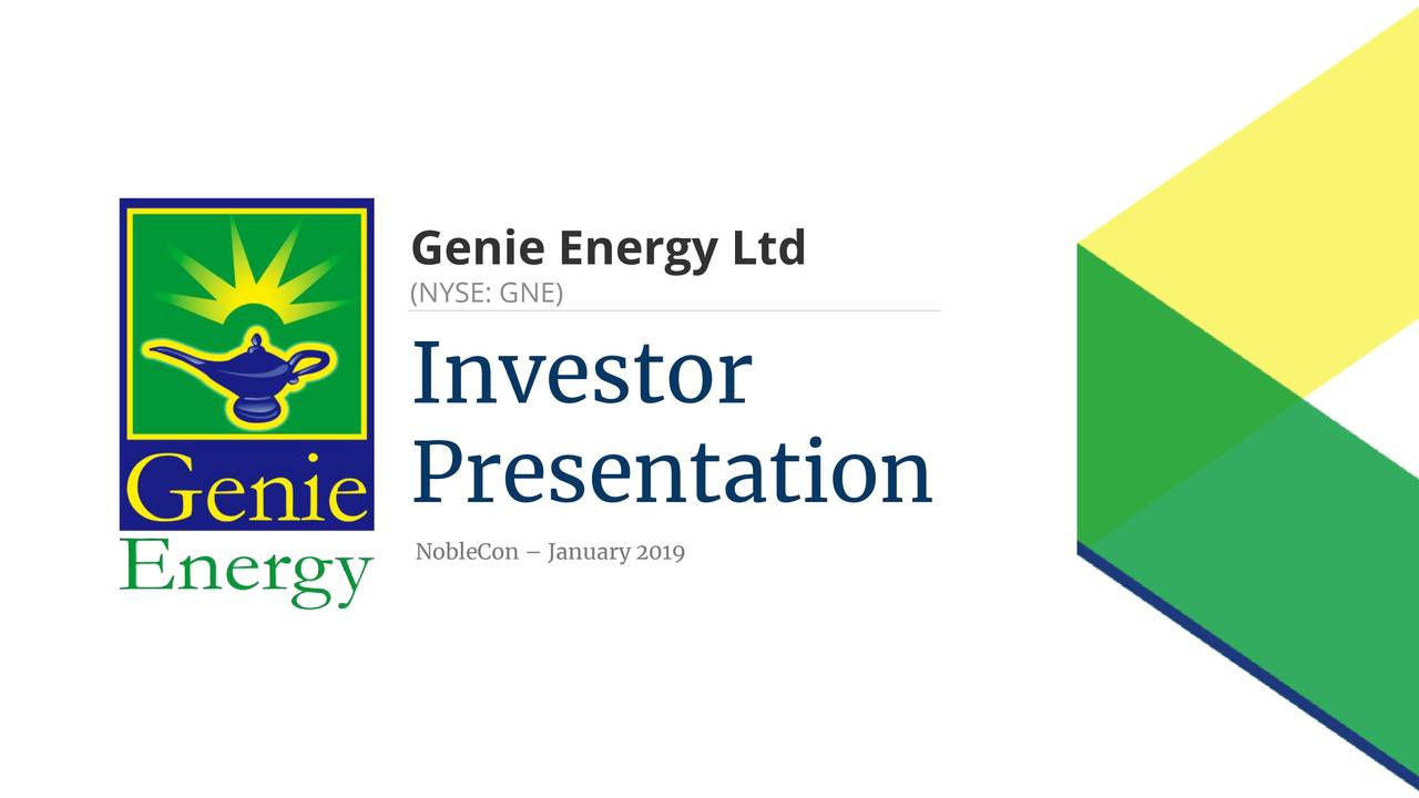 Genie Energy (GNE) To Present At Noble Capital Markets 15th Annual ...