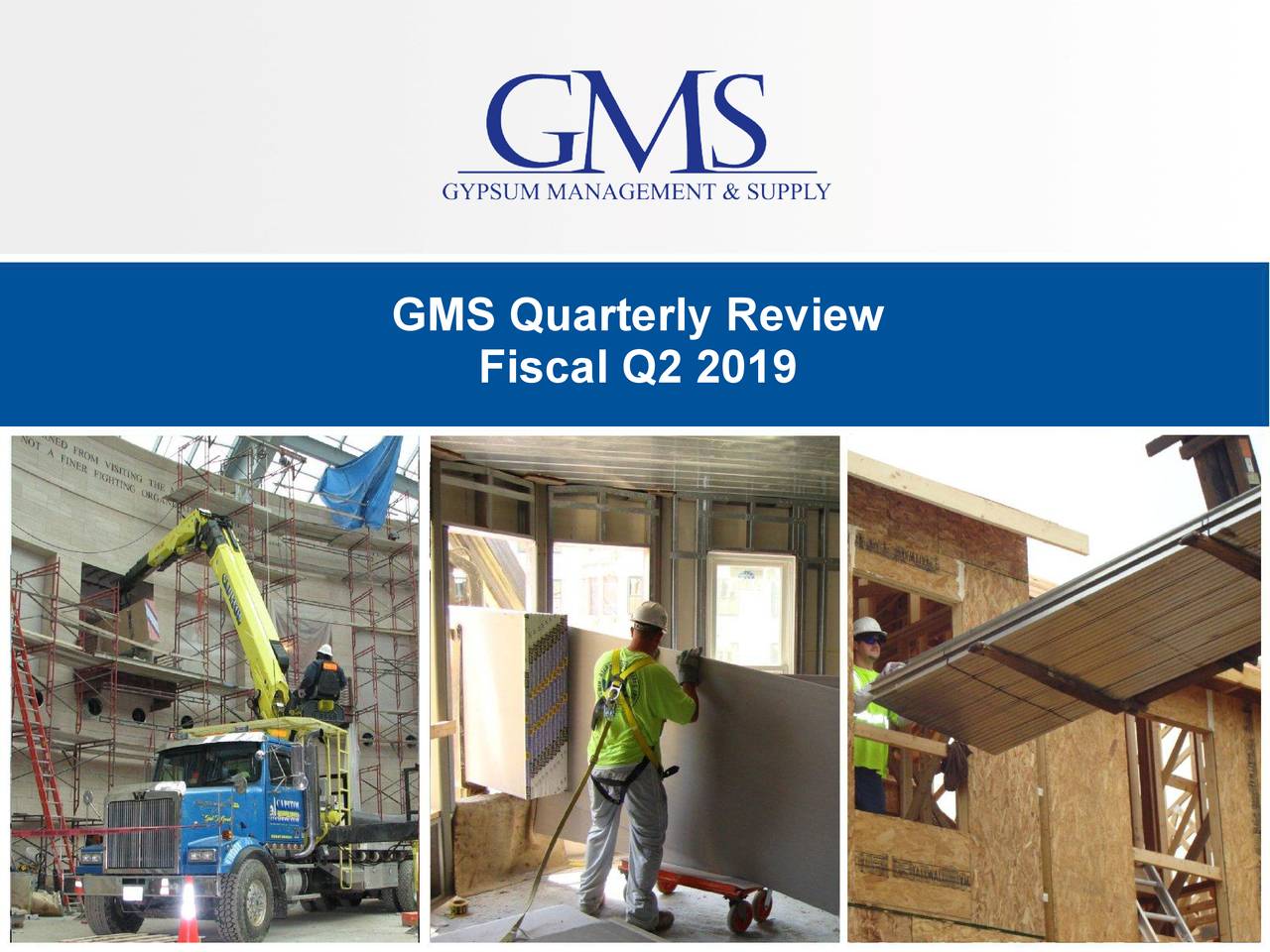 Gypsum Management and Supply 2019 Q2 Results Earnings Call Slides (NYSEGMS) Seeking Alpha