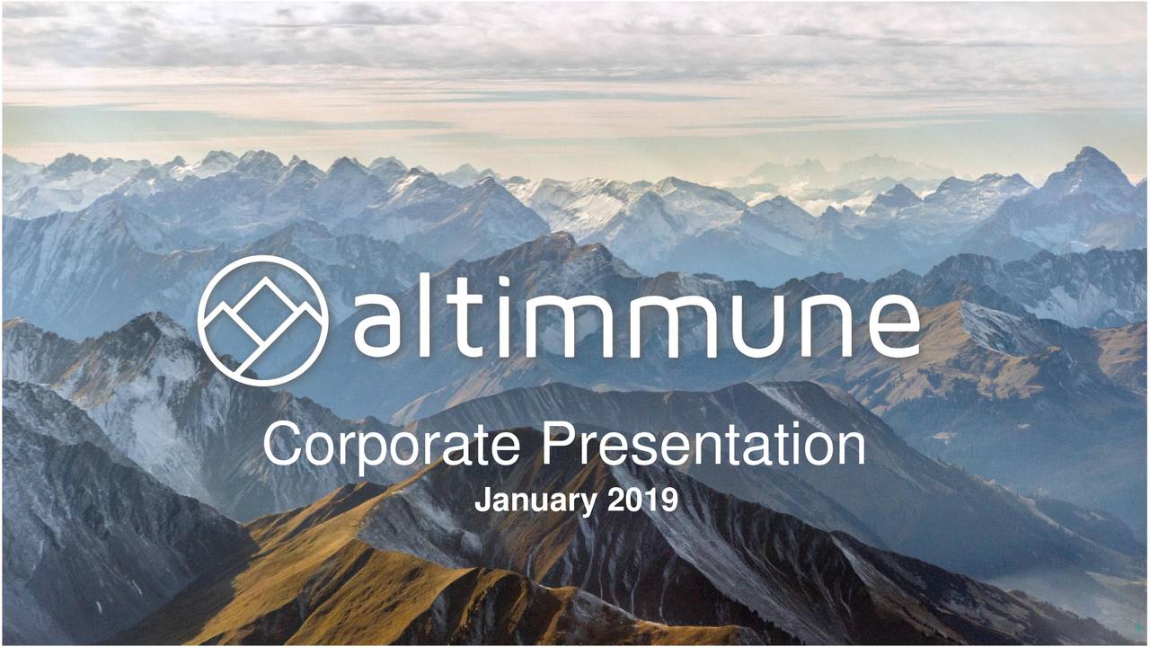 Altimmune (ALT) Investor Presentation - Slideshow (NASDAQ:ALT ...