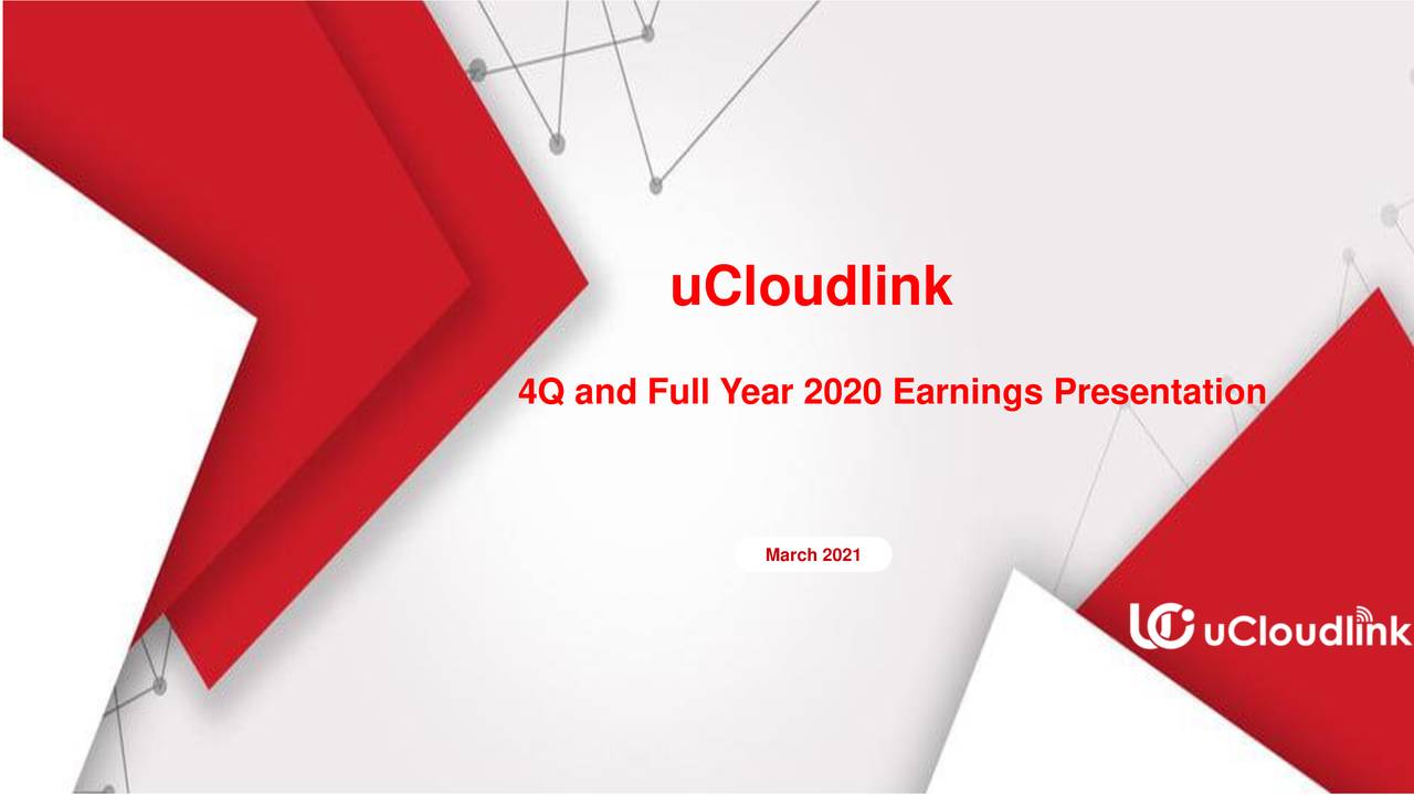 UCloudlink Group Inc. 2020 Q4 - Results - Earnings Call Presentation ...