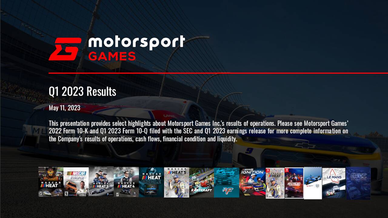 Motorsport Games Inc. 2023 Q1 Results Earnings Call Presentation