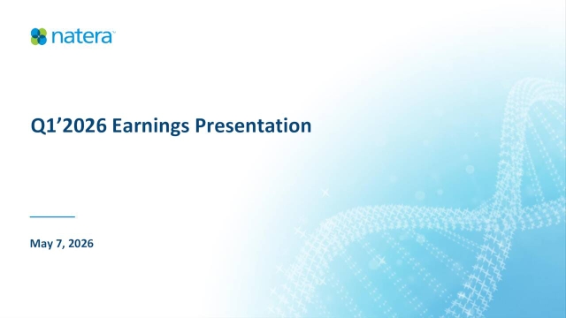 Natera Income Form.pdf Natera, Inc. 2026 Q1 - Results - Earnings Call Presentation (NASDAQ ...