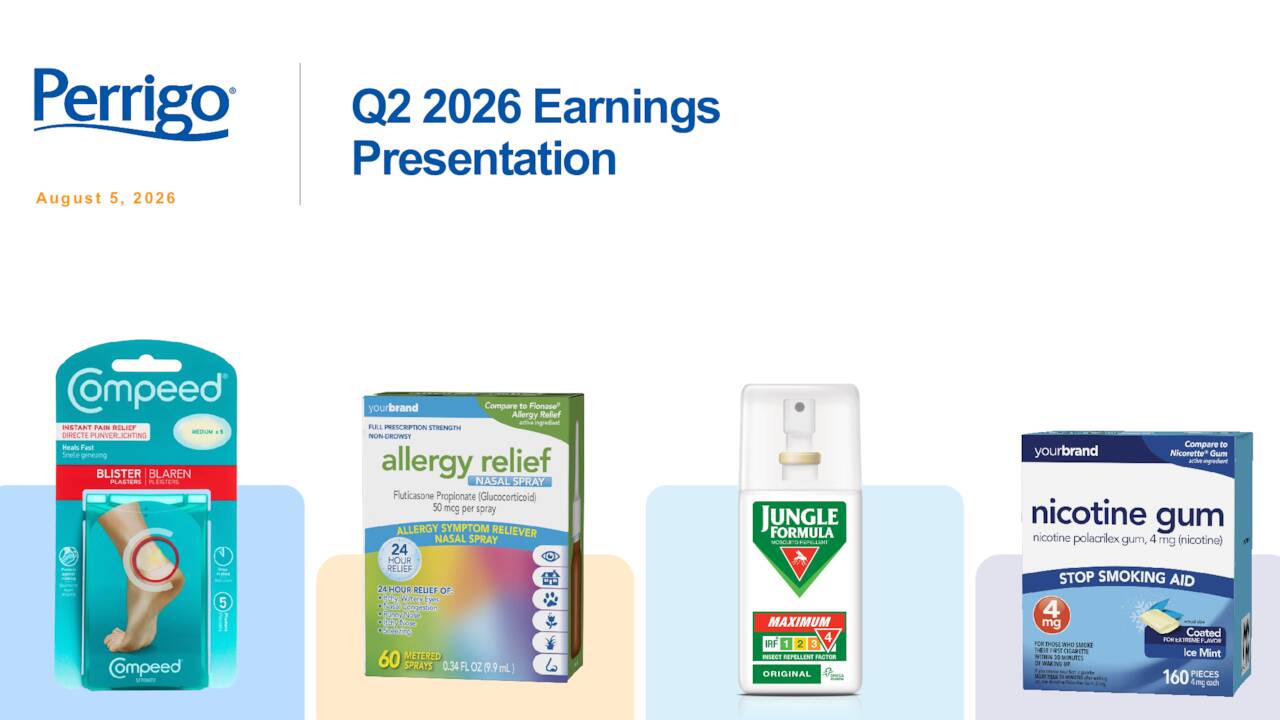 Perrigo Company plc 2026 Q2 - Results - Earnings Call Presentation ...