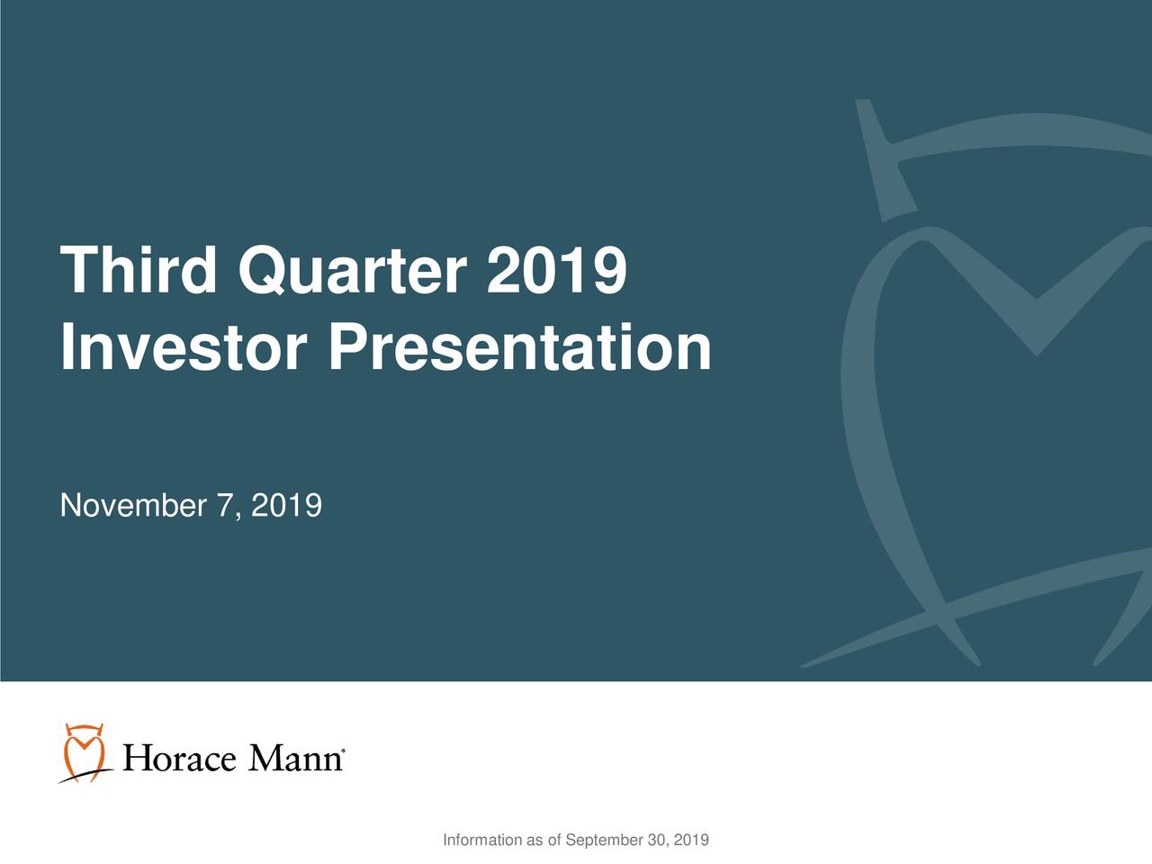 Horace Mann Educators Corporation 2019 Q3 - Results - Earnings Call