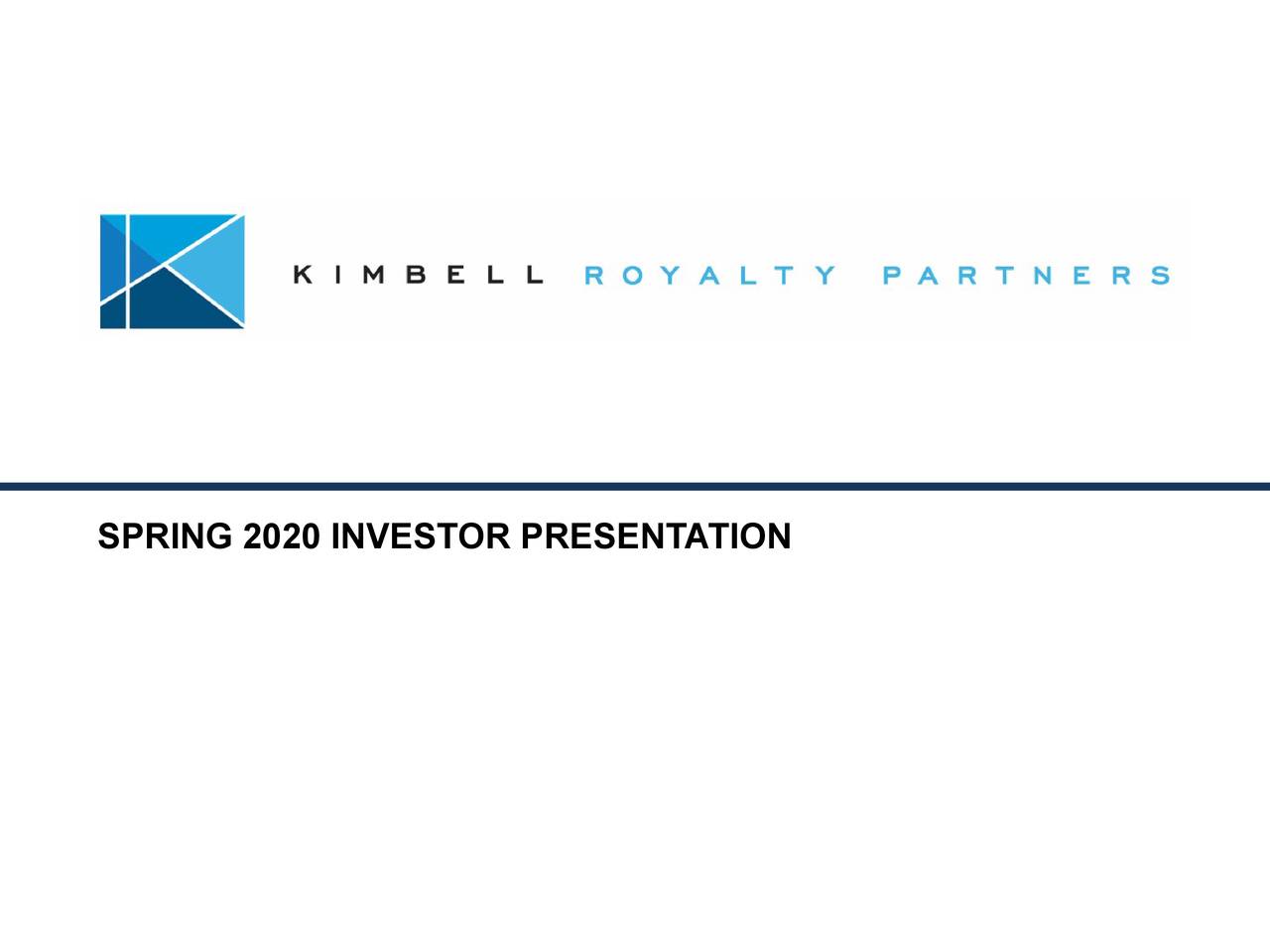 Kimbell Royalty Partners, LP 2019 Q4 Results Earnings Call