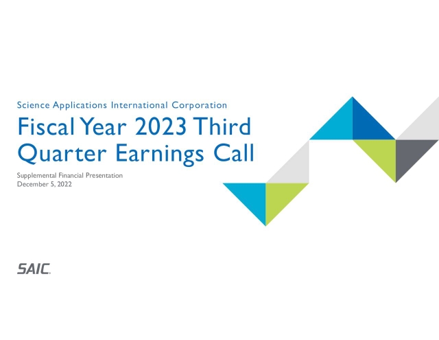 Science Applications International Corporation 2023 Q3 - Results ...