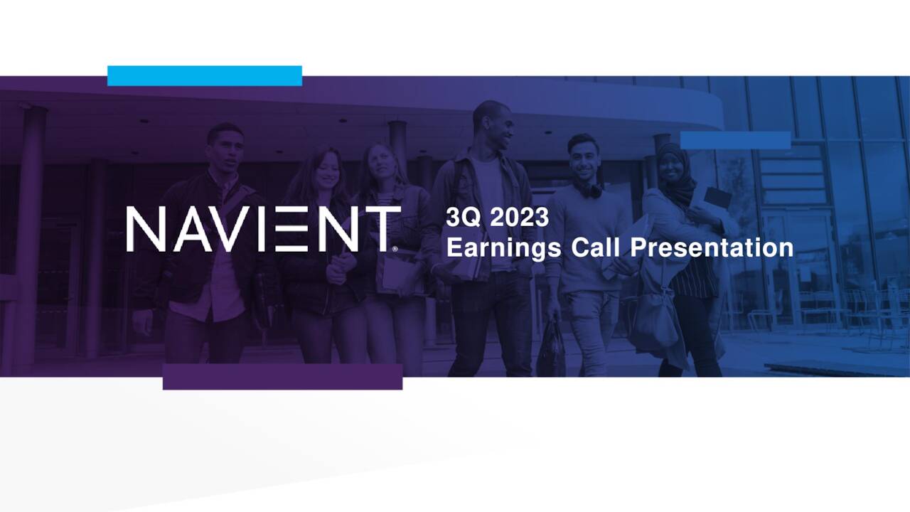 Navient Corporation 2023 Q3 Results Earnings Call Presentation   1 