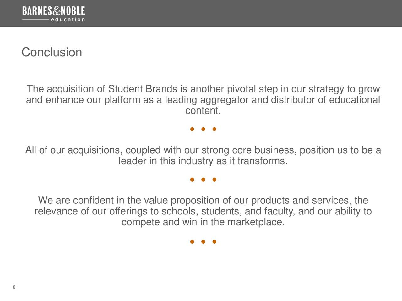 Barnes Noble Education Bned Acquires Student Brands