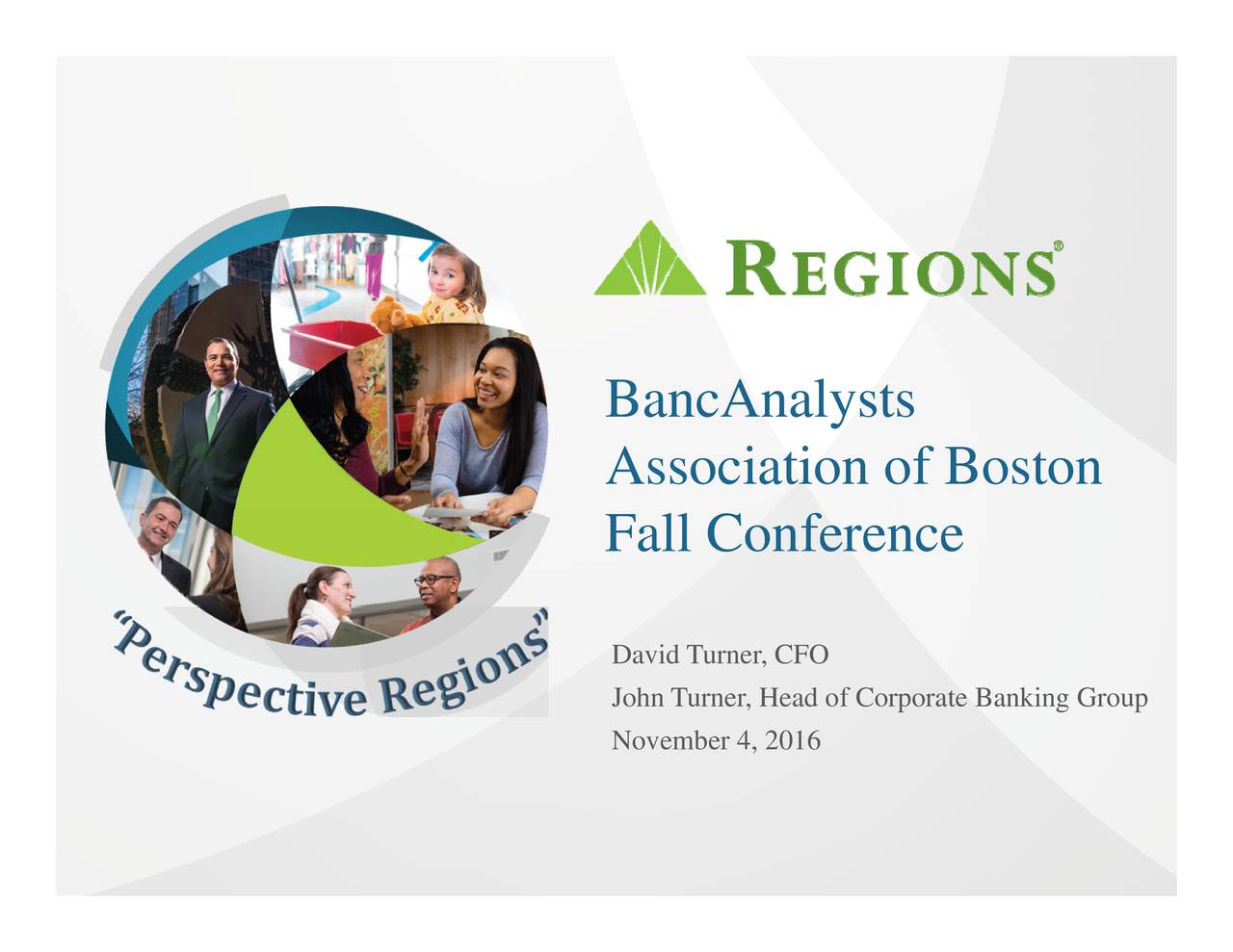 Regions Financial Presents At BancAnalysts Association of Boston