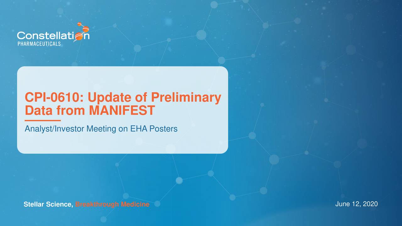 CPI-0610: Update of Preliminary