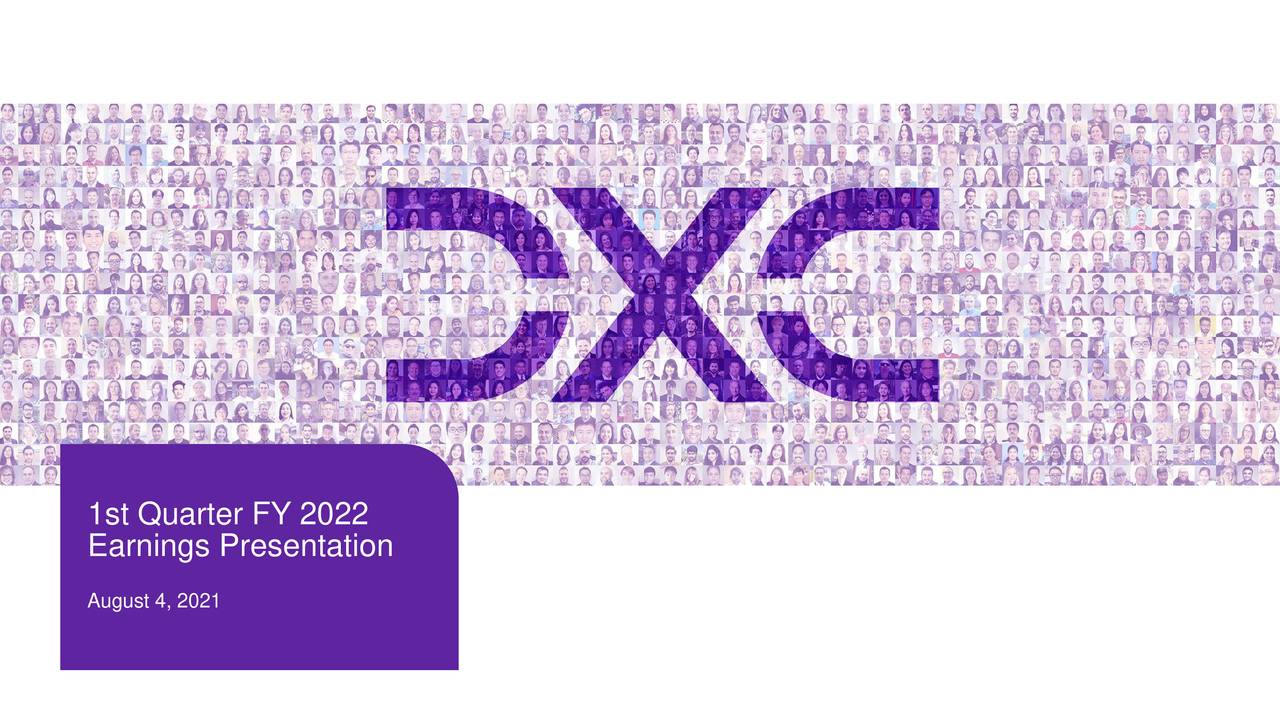 DXC Technology Company 2021 Q1 Results Earnings Call Presentation