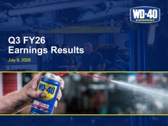 WD-40 Company 2026 Q3 - Results - Earnings Call Presentation (NASDAQ ...