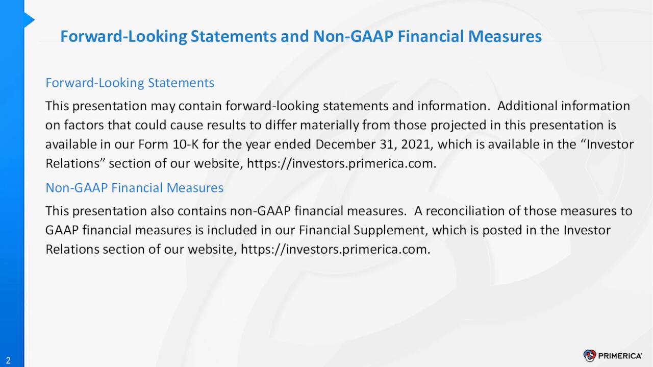 Primerica, Inc. 2022 Q1 Results Earnings Call Presentation (NYSE