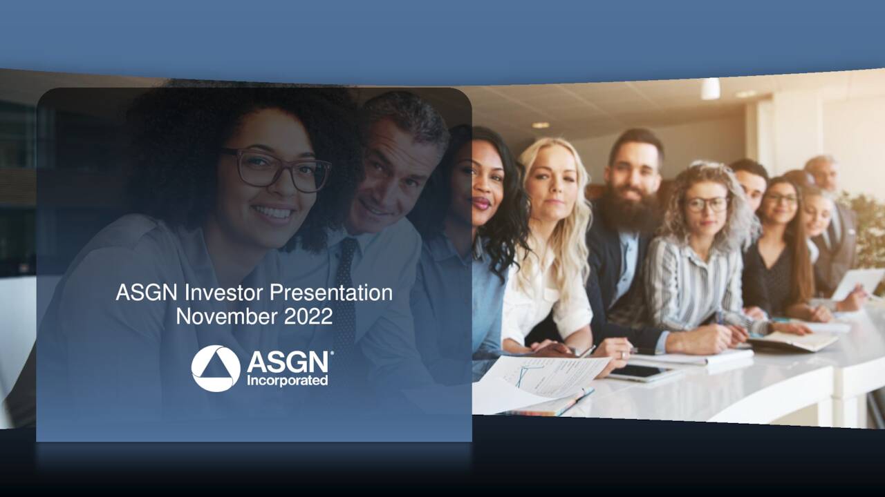 ASGN (ASGN) Investor Presentation - Slideshow (NYSE:ASGN) | Seeking Alpha