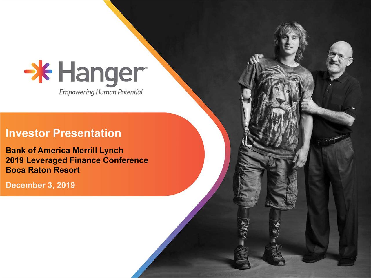 Hanger (HNGR) Presents At Bank Of America Merrill Lynch Leveraged