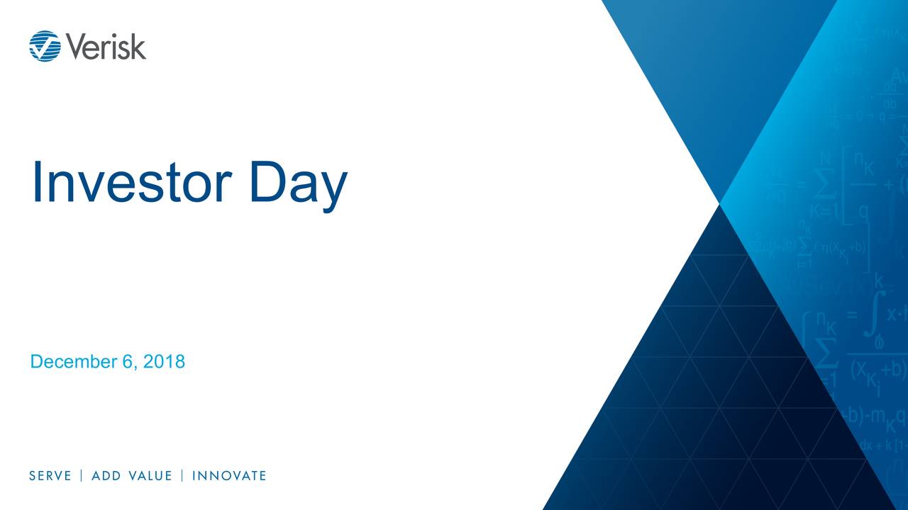 Verisk Analytics (VRSK) Investor Presentation Slideshow (NASDAQVRSK