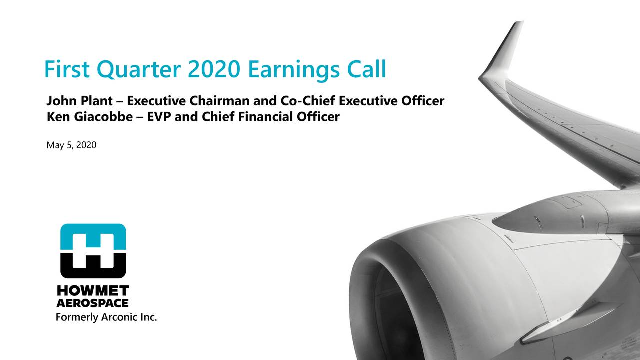 First Quarter 2020 Earnings Call