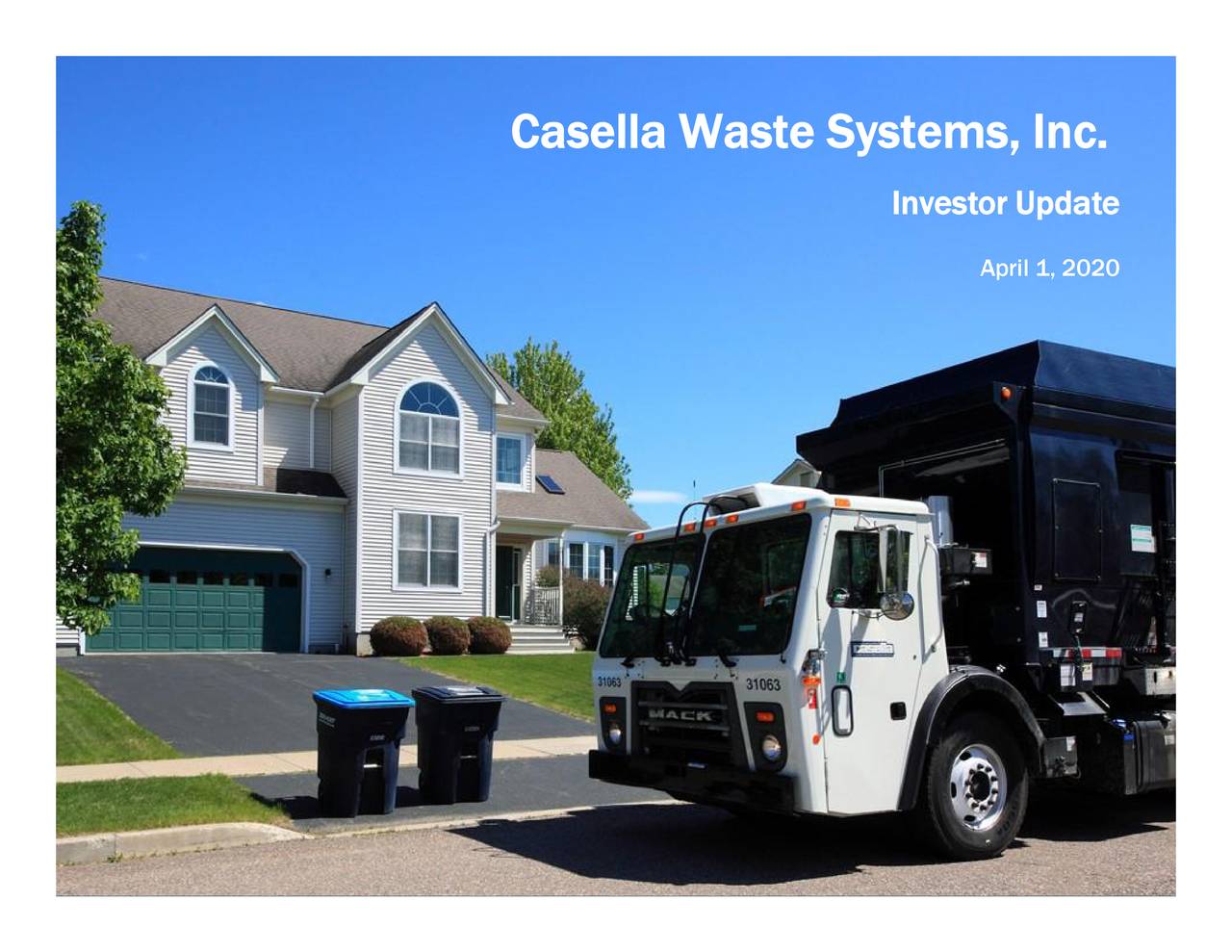 Casella Waste Systems (CWST) Presents At 6th Annual Waste