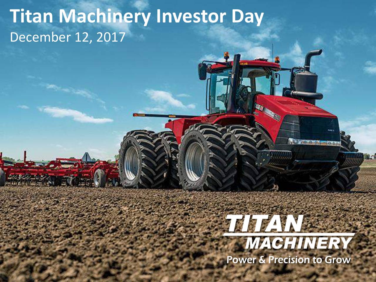 Titan Machinery (TITN) Investor Presentation Slideshow (NASDAQTITN