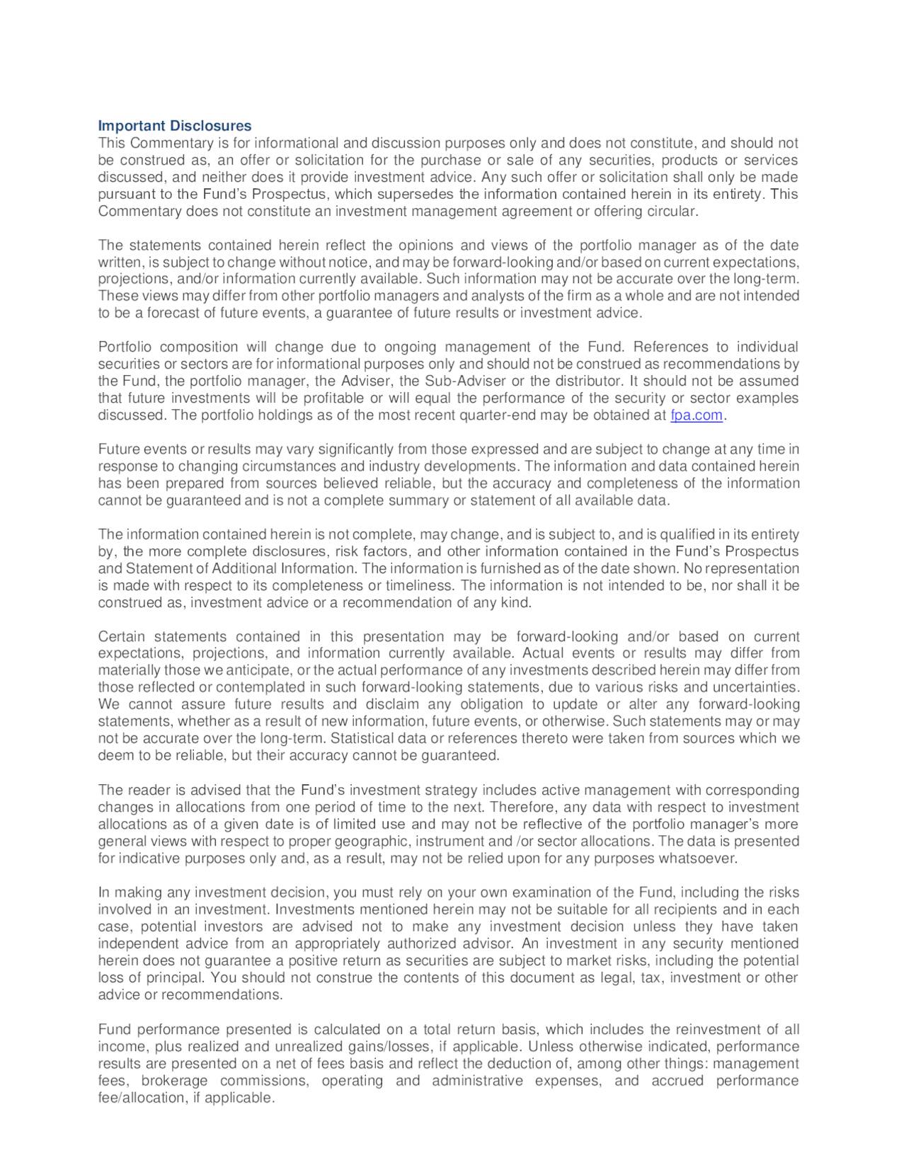 FPA Queens Road Value Fund Q4 2023 Commentary Seeking Alpha