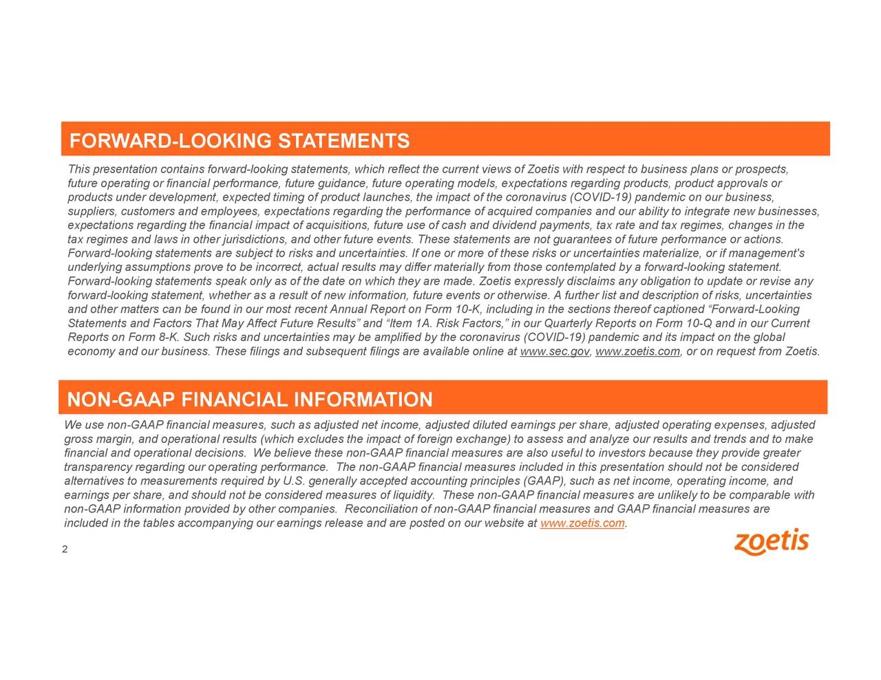 Zoetis Inc. 2020 Q2 Results Earnings Call Presentation (NYSEZTS
