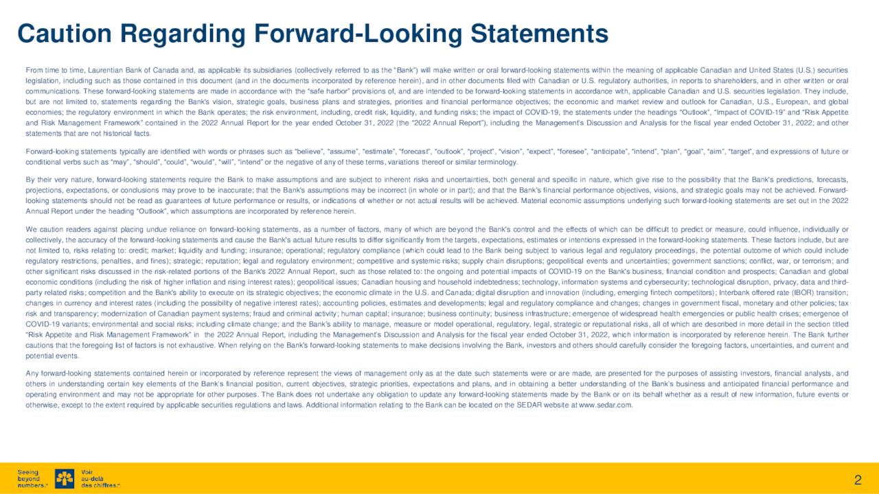 Caution Regarding Forward-Looking Statements
