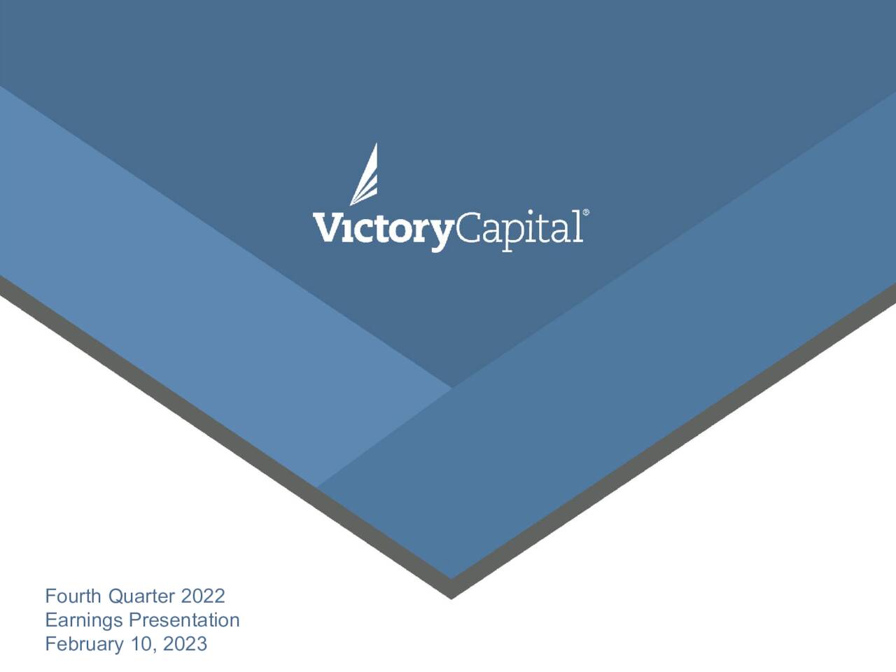 Victory Capital Holdings, Inc. 2022 Q4 - Results - Earnings Call ...