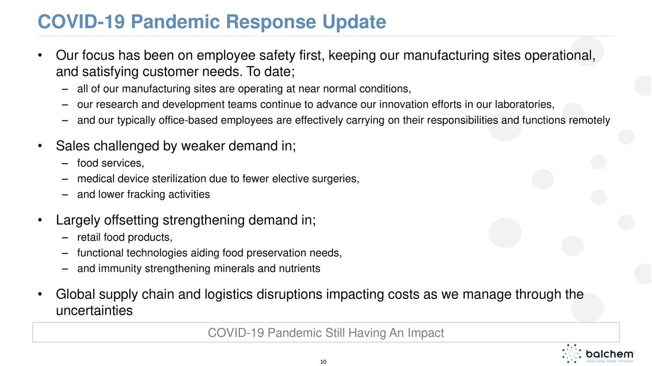 COVID-19 Pandemic Response Update