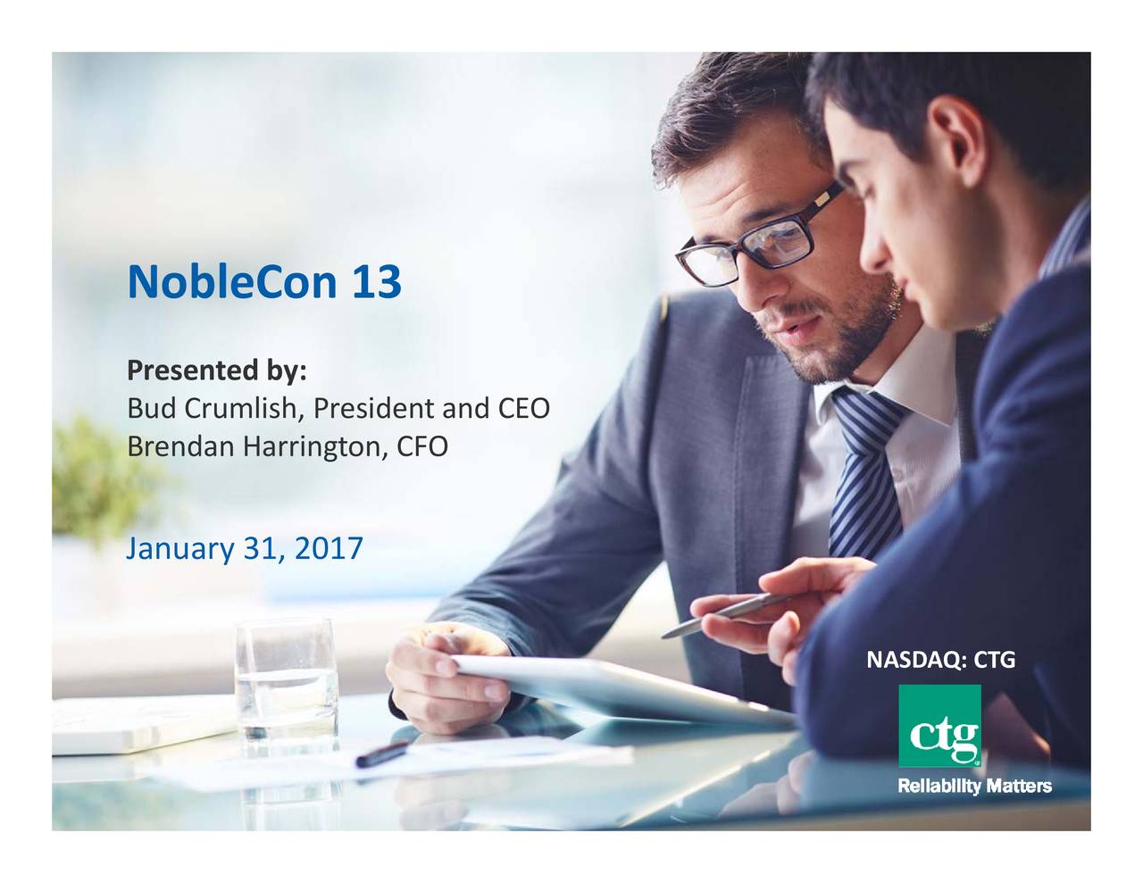 Computer Task Group (CTG) Presents At Noble Financial Capital Markets