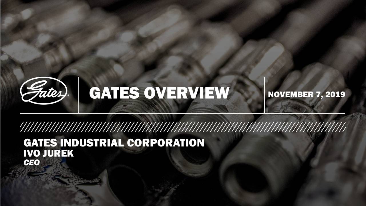 Gates Industrial (GTES) Presents At Baird Global Industrial Conference Slideshow (NYSEGTES