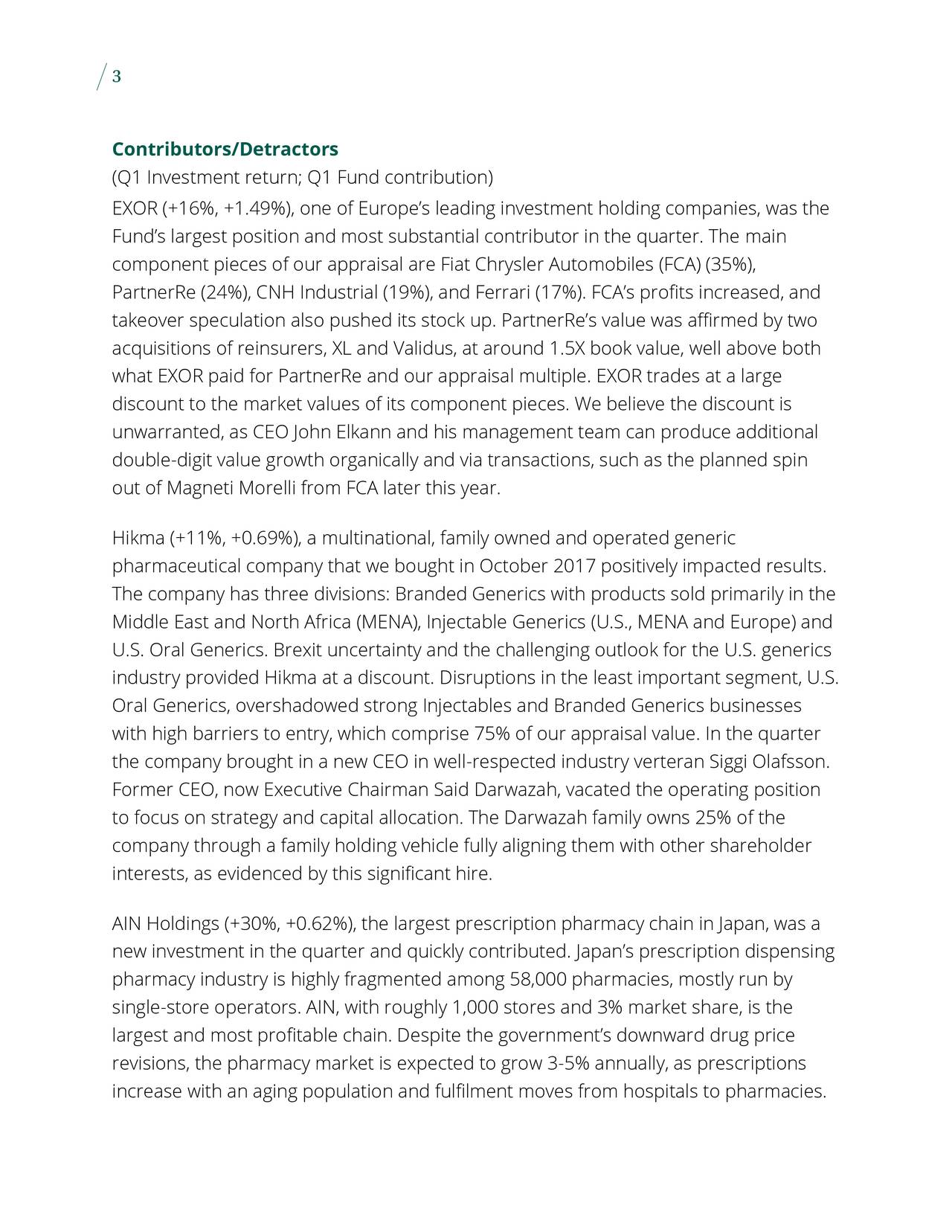 Longleaf Partners Shareholder Letter Q1 2018 Wynn