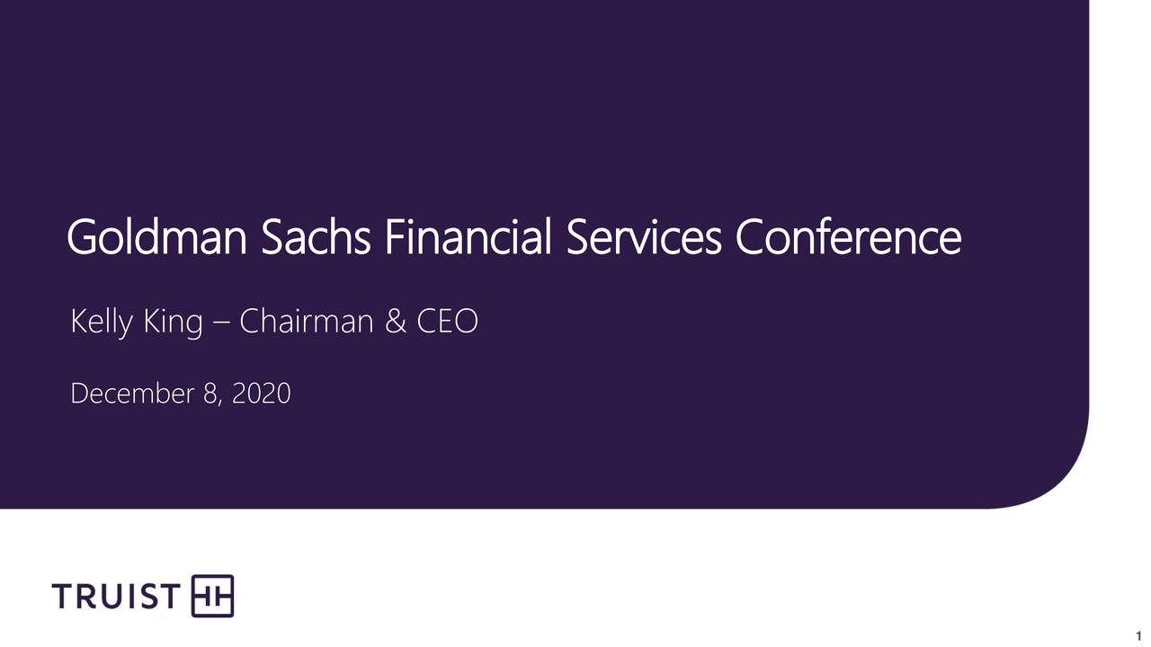 Truist Financial (TFC) Presents At Goldman Sachs US Financial Services