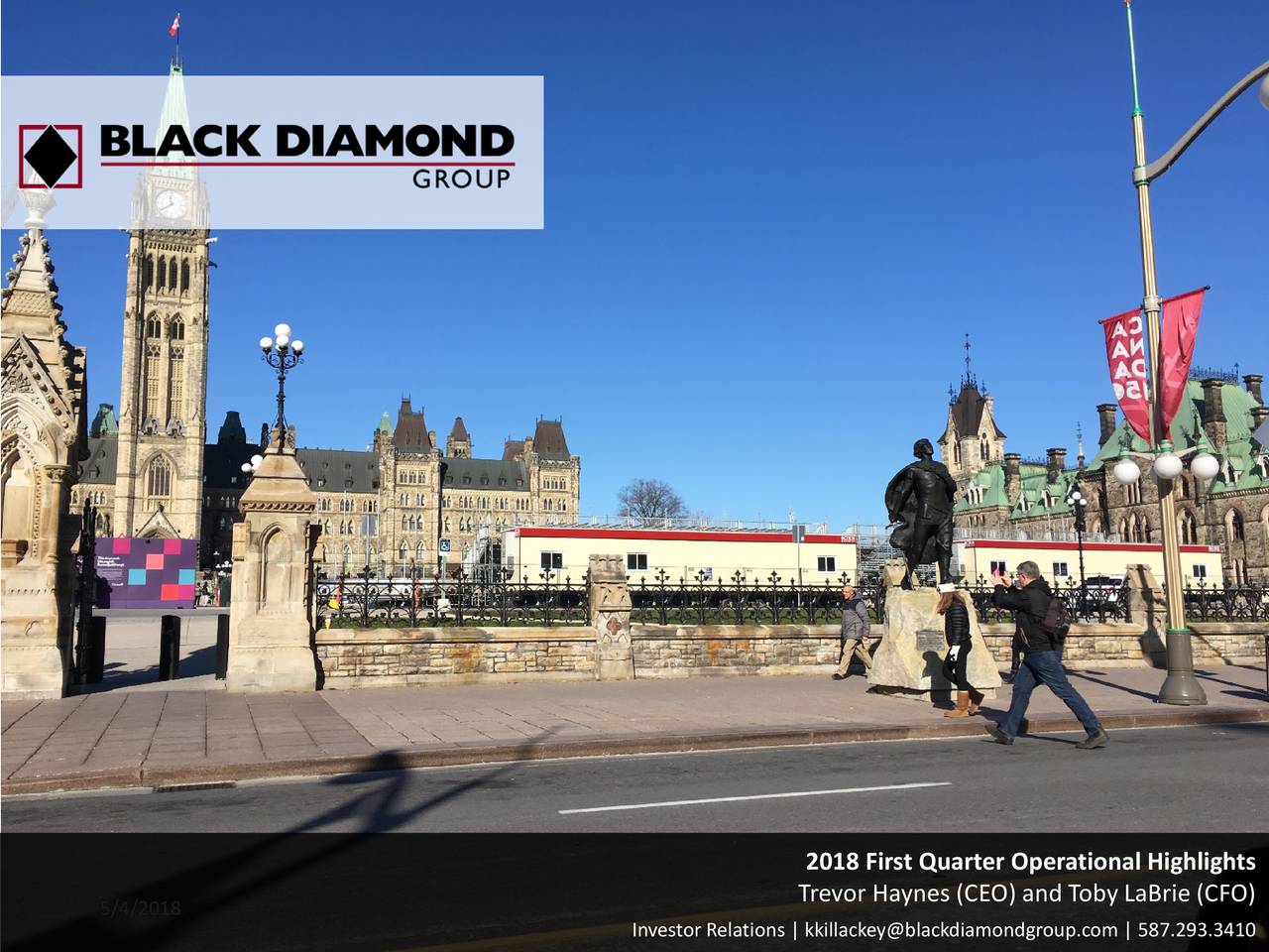 Black Diamond Group Ltd 2018 Q1 Results Earnings Call Slides