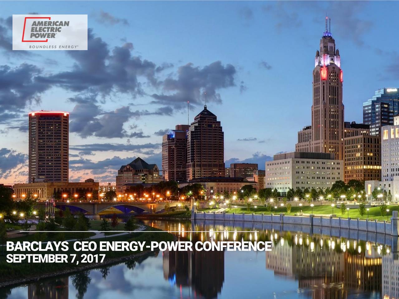 American Electric Power Company (AEP) Presents At Barclays CEO Energy