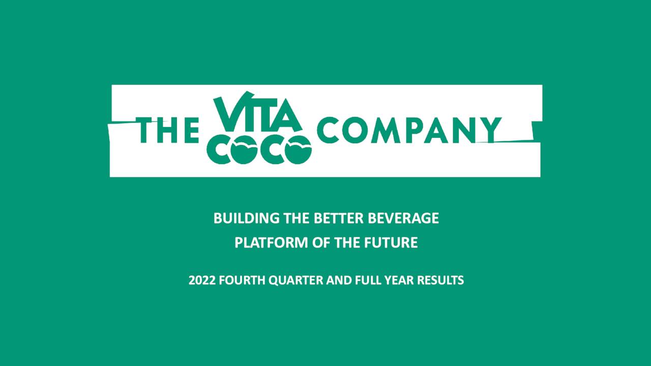 BUILDING THE BETTER BEVERAGE