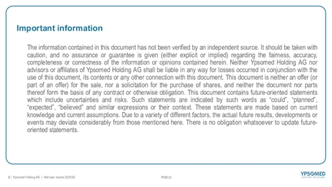 Ypsomed Holding AG 2026 Q2 - Results - Earnings Call Presentation ...