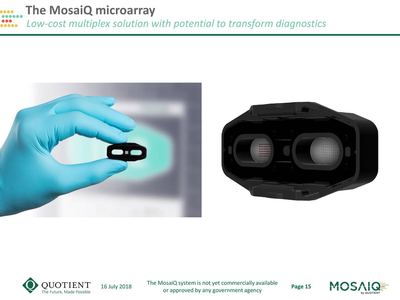 The MosaiQ microarray
