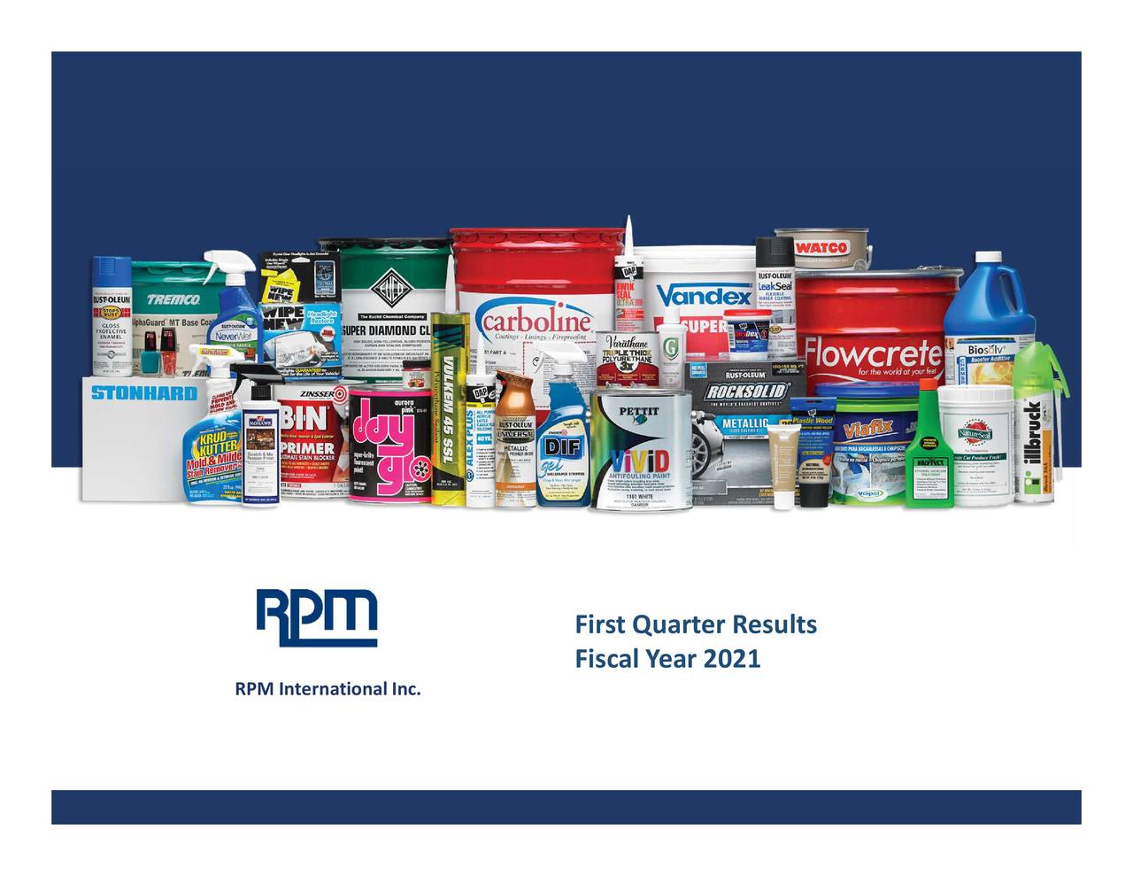 RPM International Inc. 2021 Q1 Results Earnings Call Presentation