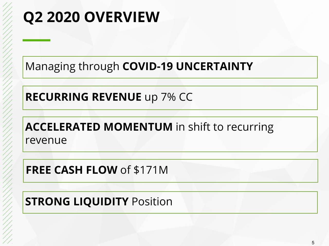 NCR Corporation 2020 Q2 Results Earnings Call Presentation (NYSE